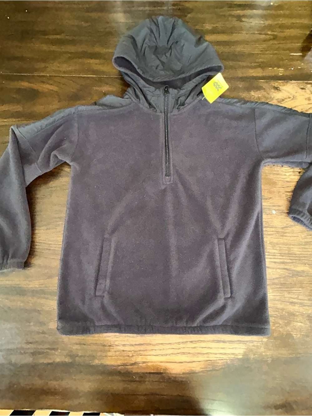 all in motion Kids Hooded Half-Zip Fleece Jacket - Charcoal